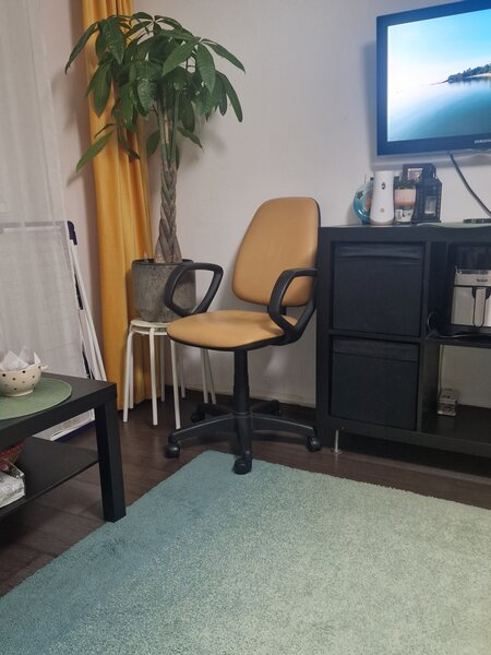 Scaun rotativ piele